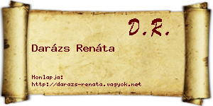 Darázs Renáta névjegykártya